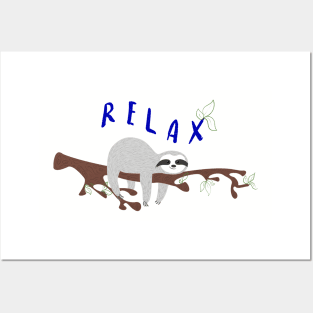 Sloth relax Posters and Art